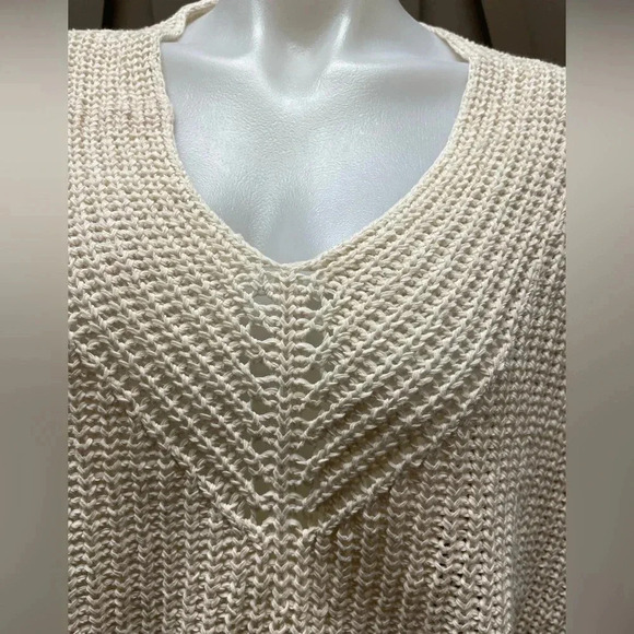 💥HOST PICK💥 Eileen Fisher V Neck Organic Cotton Sweater Size Small - Picture 4 of 10